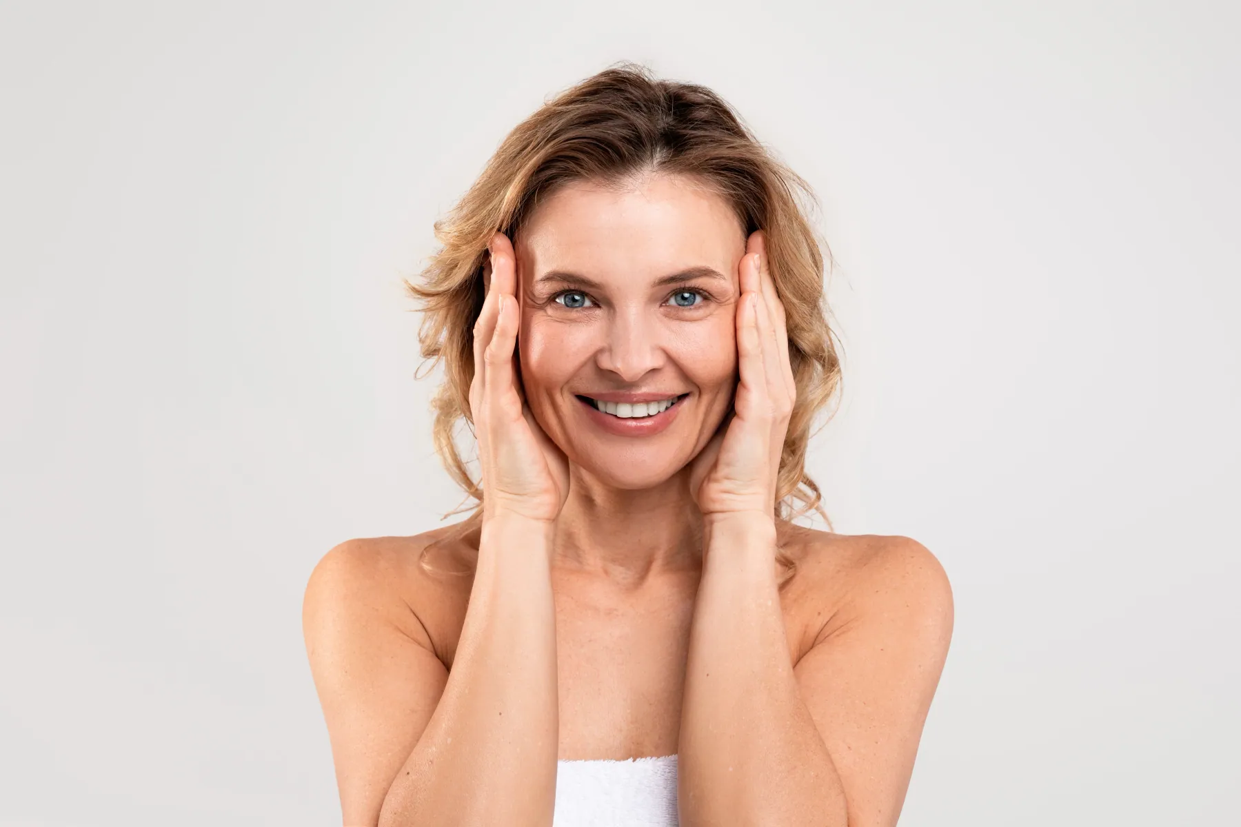 Anatomical diagram showing common anti-wrinkle treatment areas on face