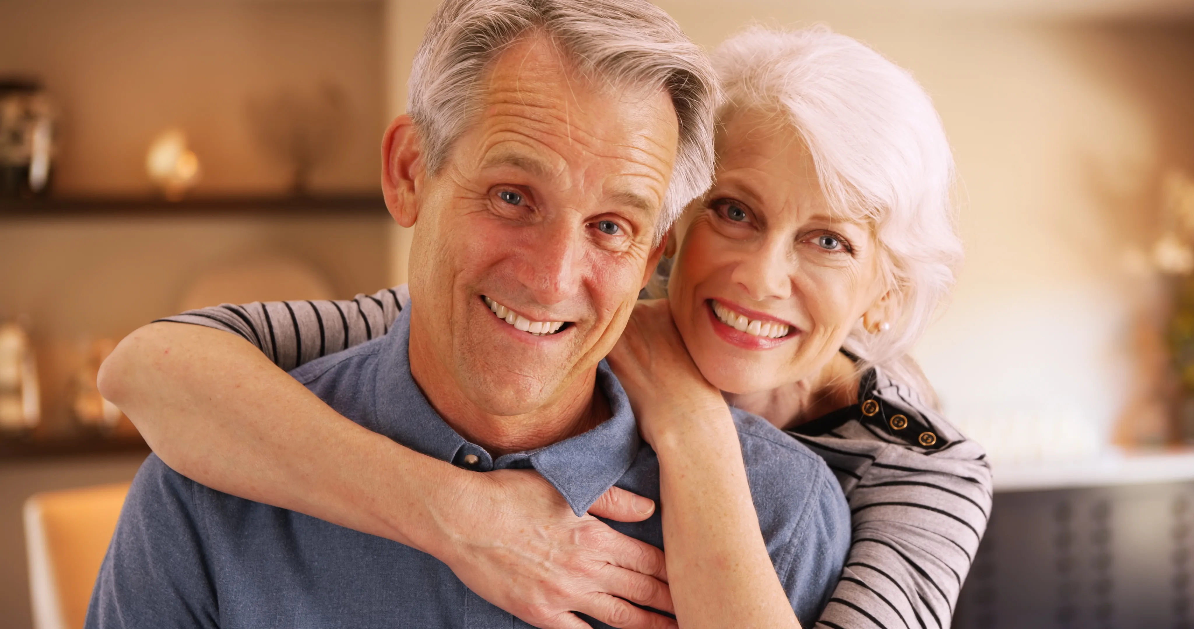 A Hornchurch patient enjoying their restored smile after multiple tooth implants